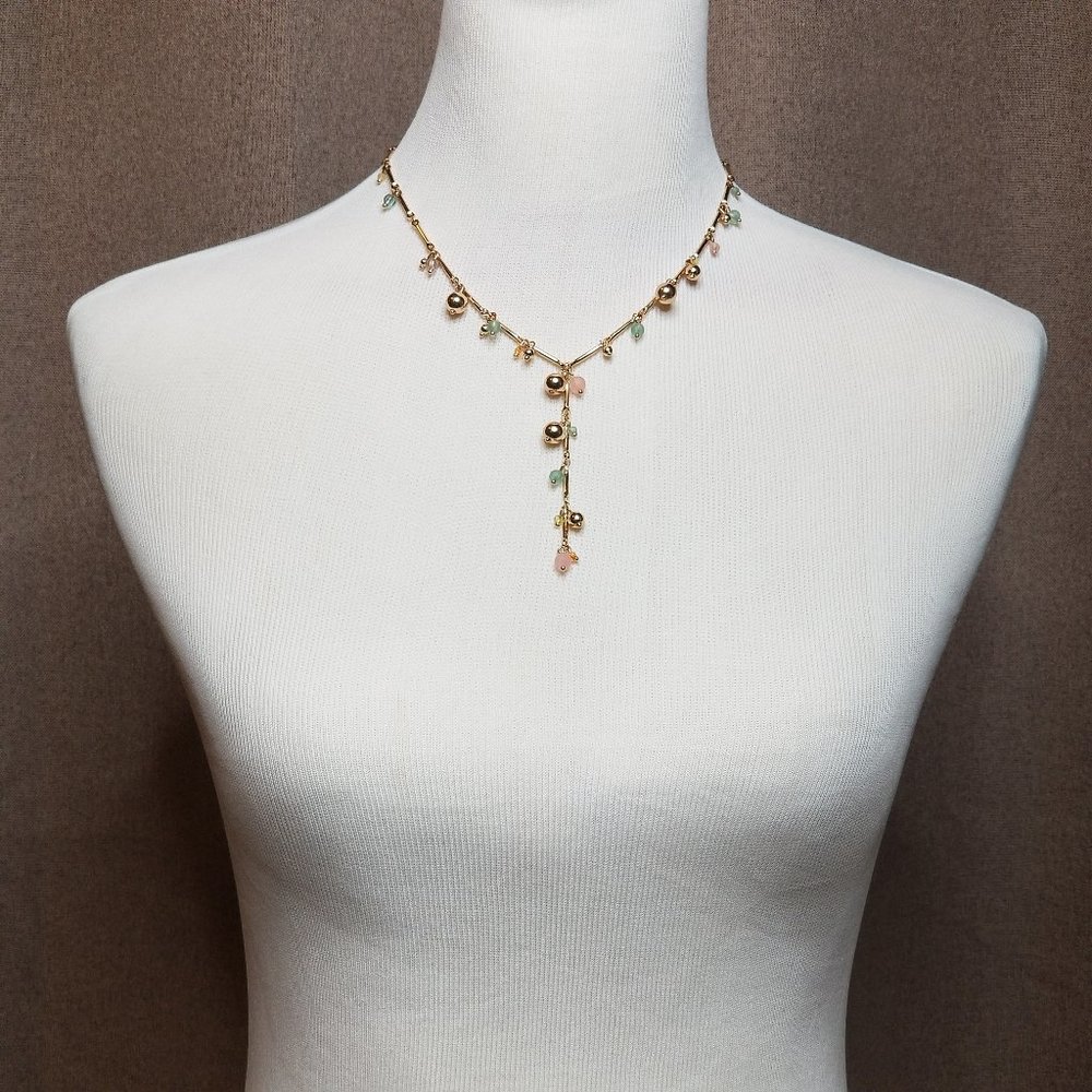 INC International Concepts Gold-Tone Multicolor Necklace